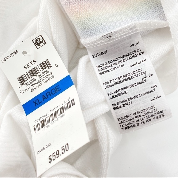 LAST ONE- Inc Super Soft Rainbow Shorts PJ Set - Picture 5 of 5